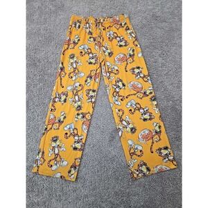 Cheetos Pajama Pants Mens L Yellow Chester Cheetah Allover Print Lounge Sleep